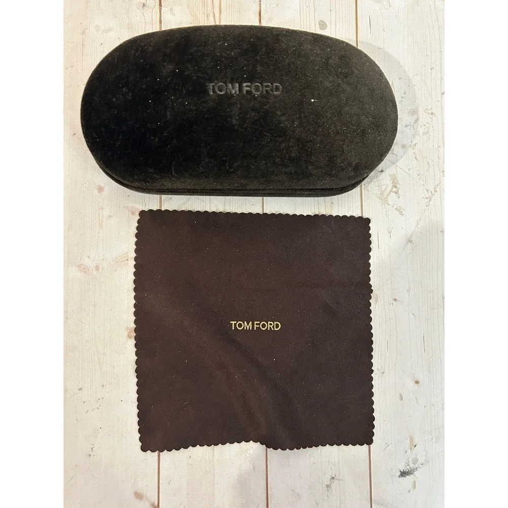 Tom Ford Eyeglasses Sunglasses Medium Velvet Hard Case Brown‎